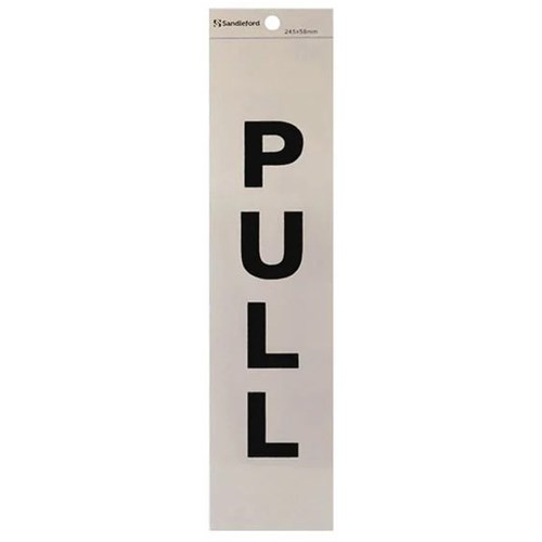 SANDLEFORD SIGNS SELF ADHESIVE 245x58mm Pull